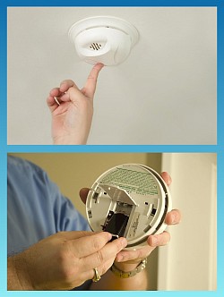 Test your smoke alarms once a month and change the batteries as needed.